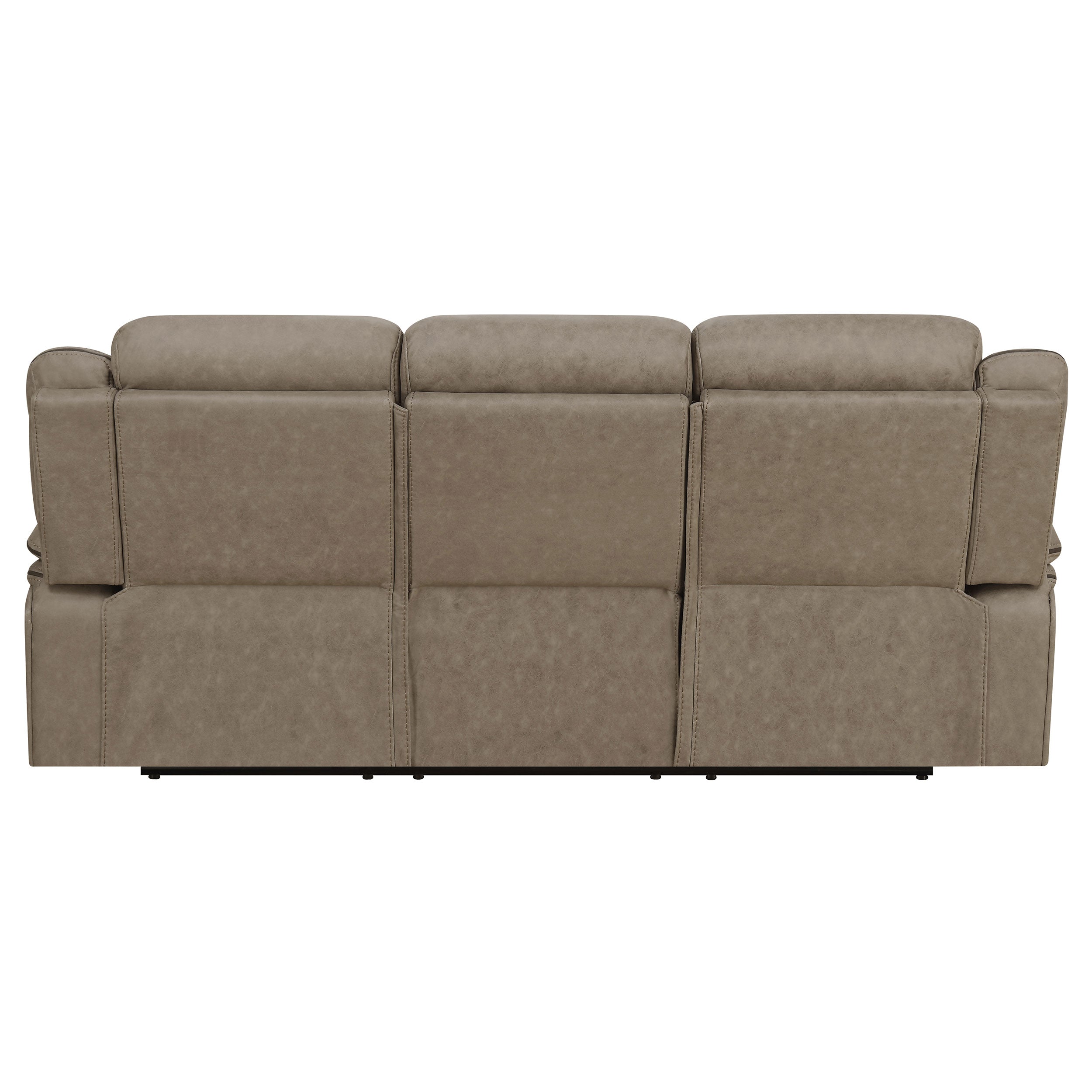 Higgins Pillow Top Arm Upholstered Motion Sofa Tan