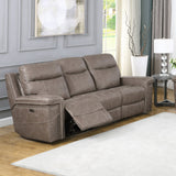 Wixom Cushion Back Power^2 Sofa Taupe