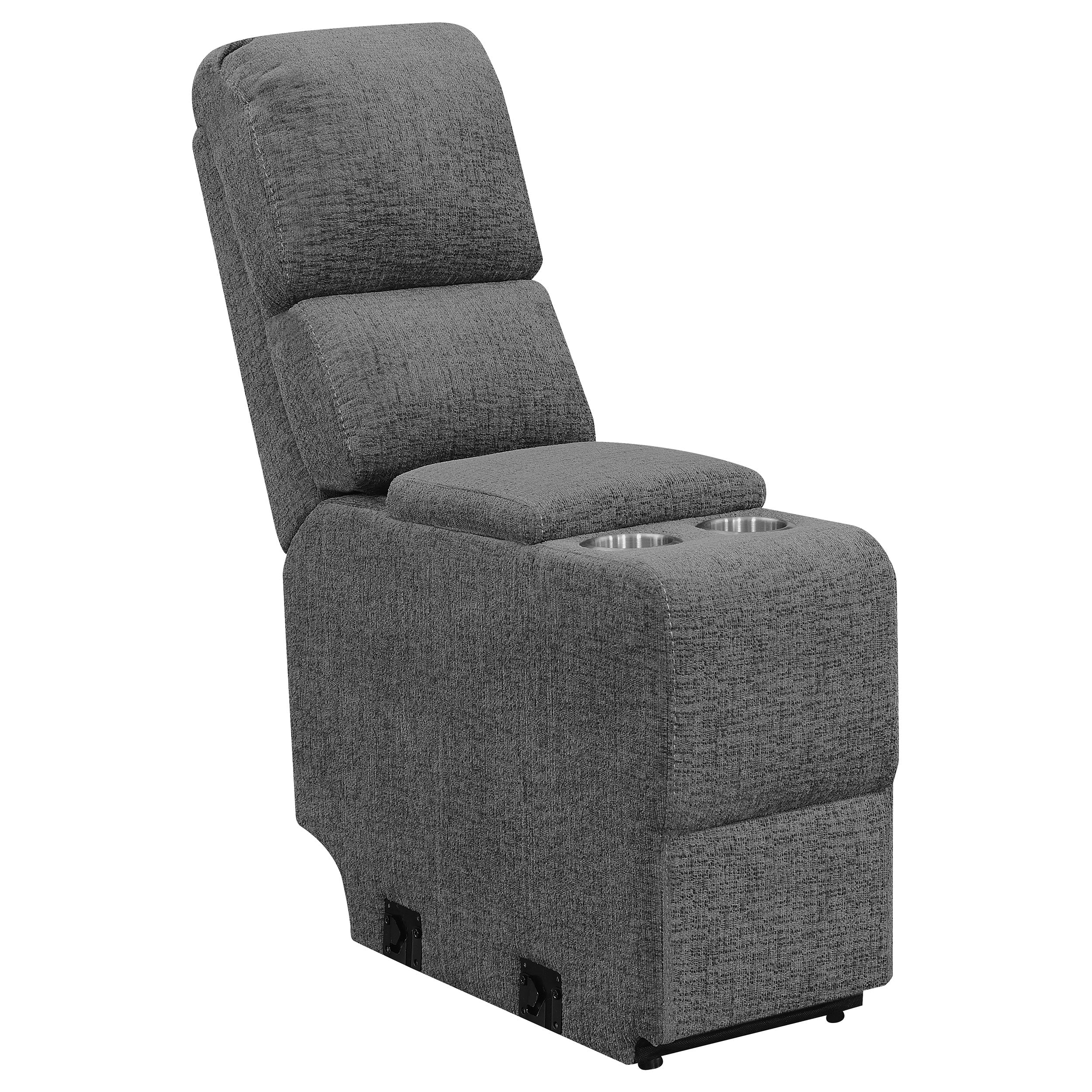 Bahrain  Upholstered Home Theater Seating Charcoal