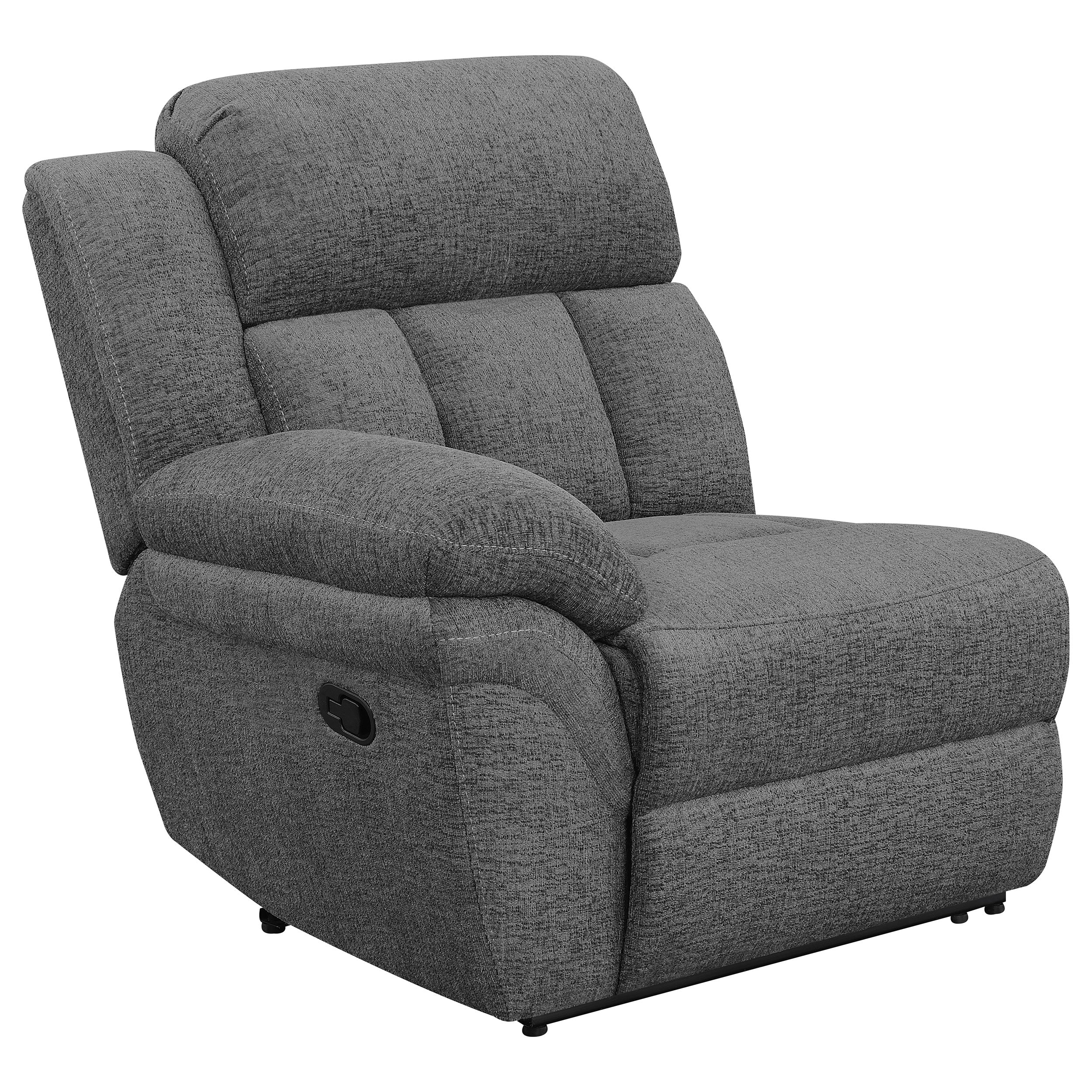 Bahrain Upholstered Motion Sofa Charcoal