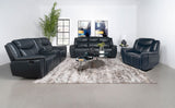 Sloane 2-piece Upholstered Motion Reclining Sofa Set Blue