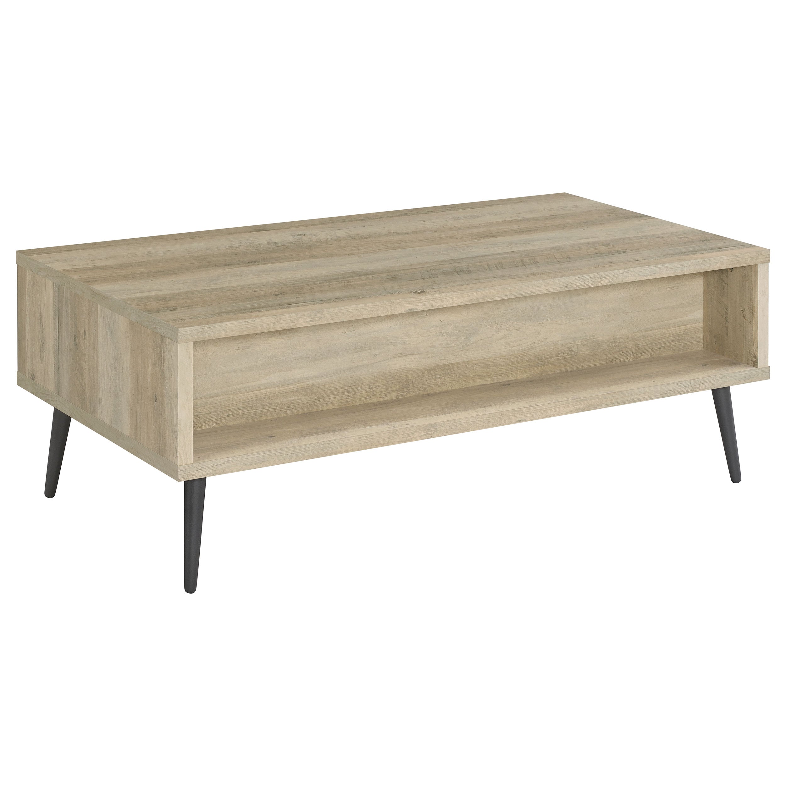 Welsh1-drawer Rectangular Engineered Wood Coffee Table With Storage Shelf Antique Pine and Grey