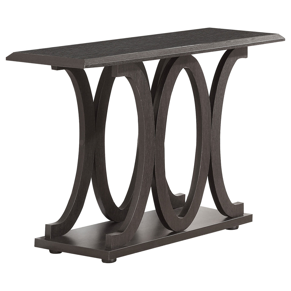 Shelly C-shaped Base Sofa Table Cappuccino