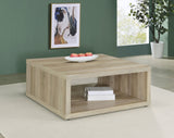 Frisco Square Engineered Wood Coffee Table Distressed Pine