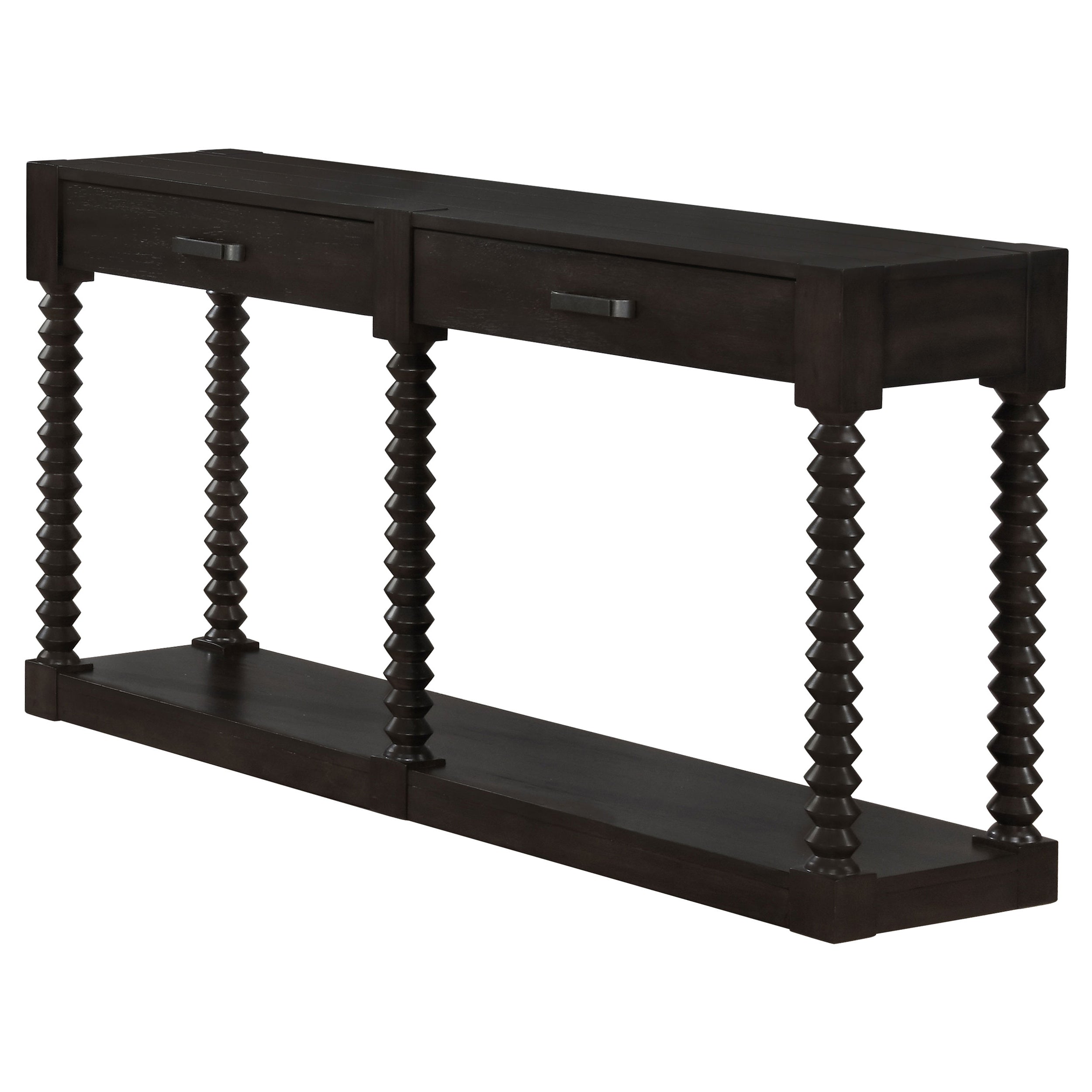 Meredith 2-drawer Sofa Table Coffee Bean