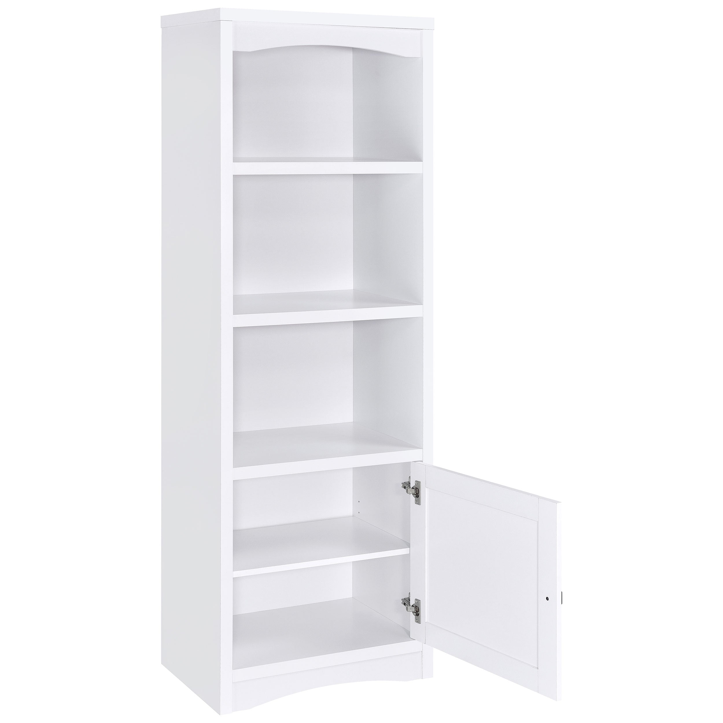 Laughlin 3-shelf Engineered Wood Media Tower White