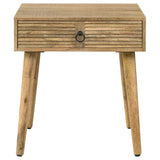 Zabel Square 1-drawer End Table Natural