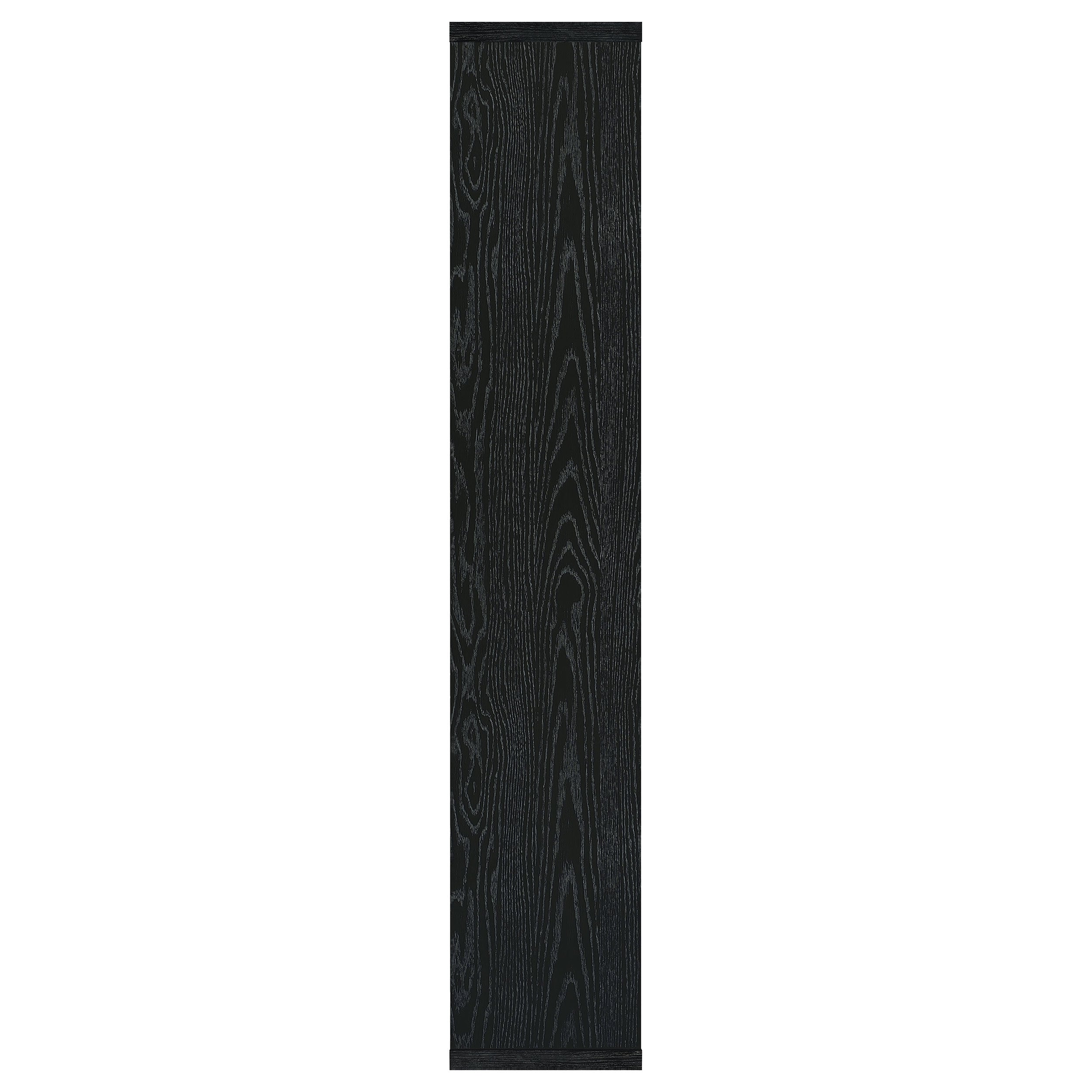 Linbrook 10-shelf Bookcase Black Oak