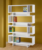 Reid 4-tier Open Back Bookcase White