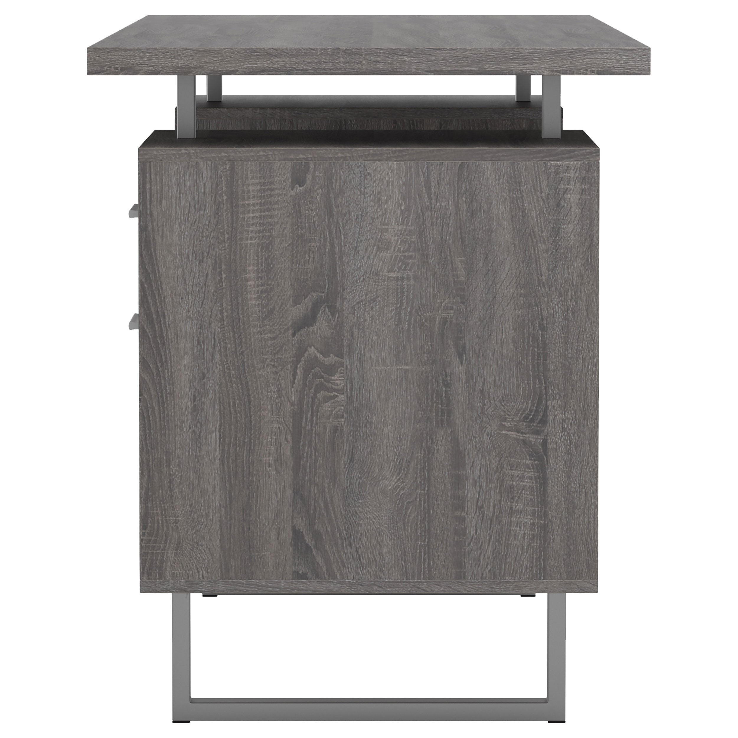 Lawtey Floating Top Office Desk Weathered Grey