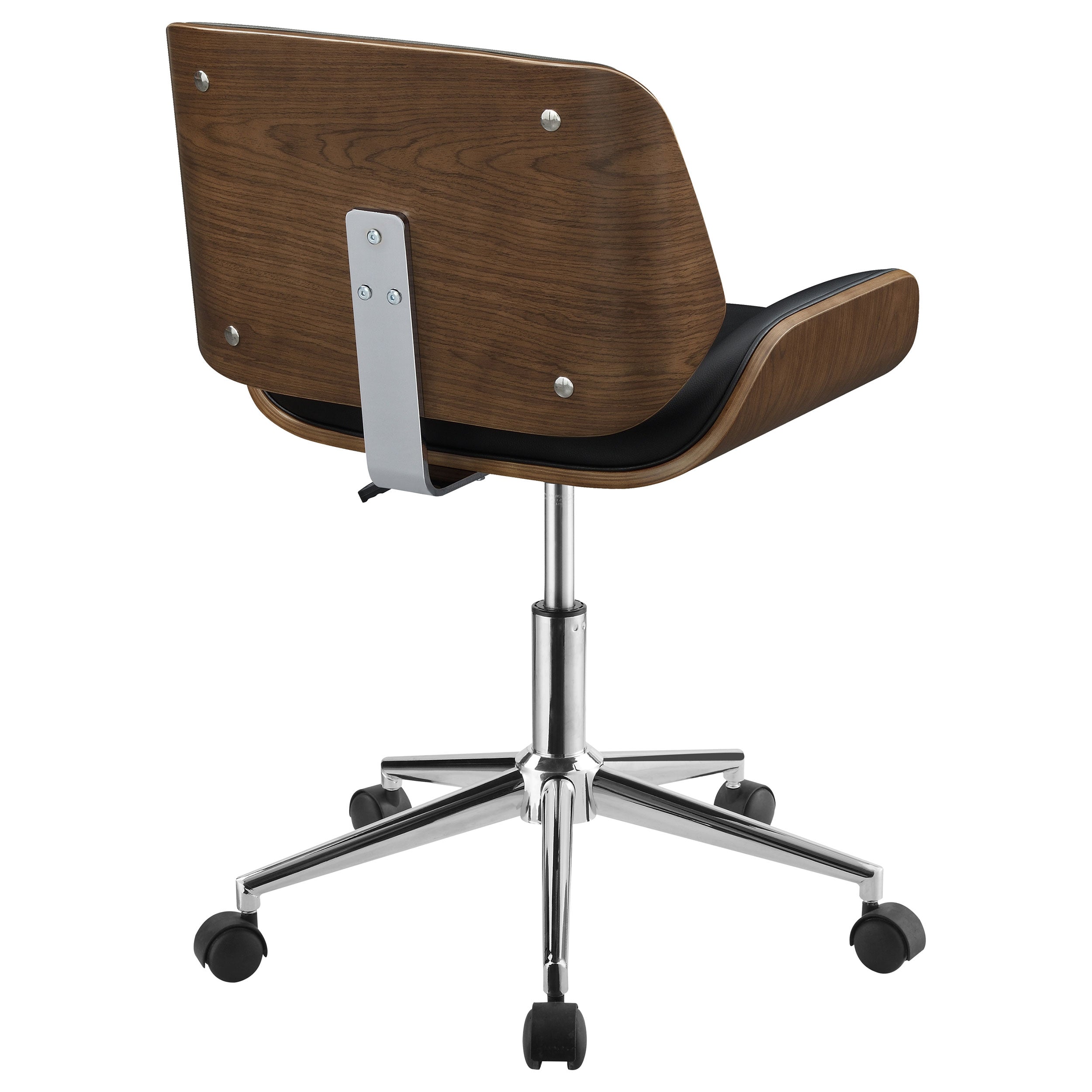 Addington Adjustable Height Office Chair Black and Chrome