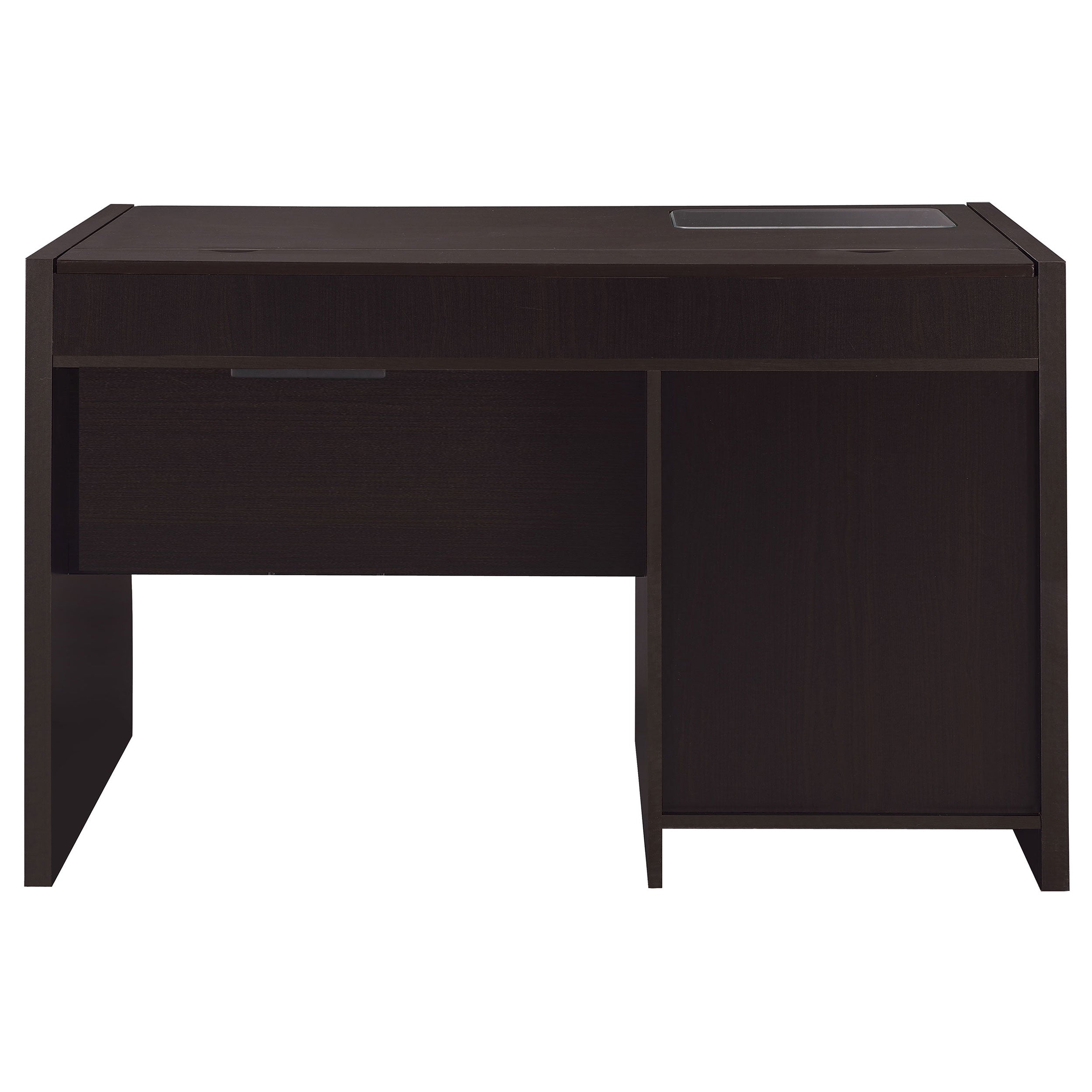 Halston Rectangular Connect-it Office Desk Cappuccino