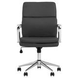 Ximena Standard Back Upholstered Office Chair Black