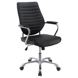 Chase High Back Office Chair Black and Chrome