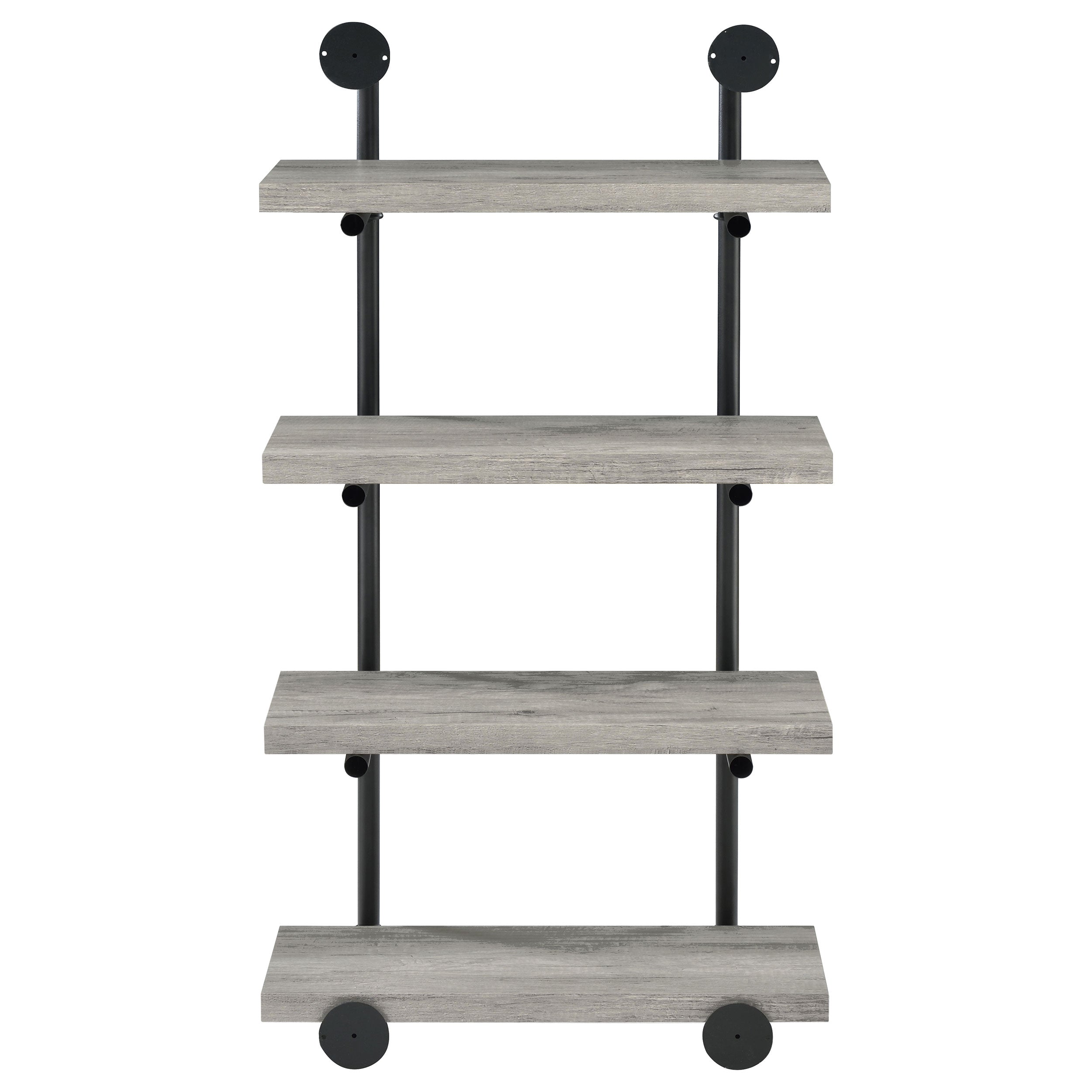 Elmcrest 24-inch Wall Shelf Black and Grey Driftwood