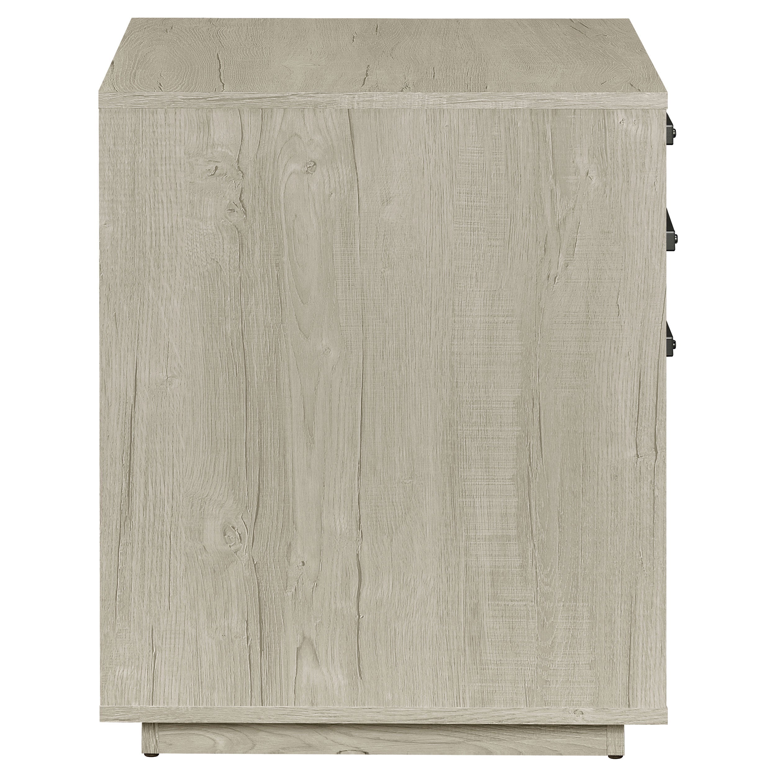 Loomis 3-drawer Square File Cabinet Whitewashed Grey