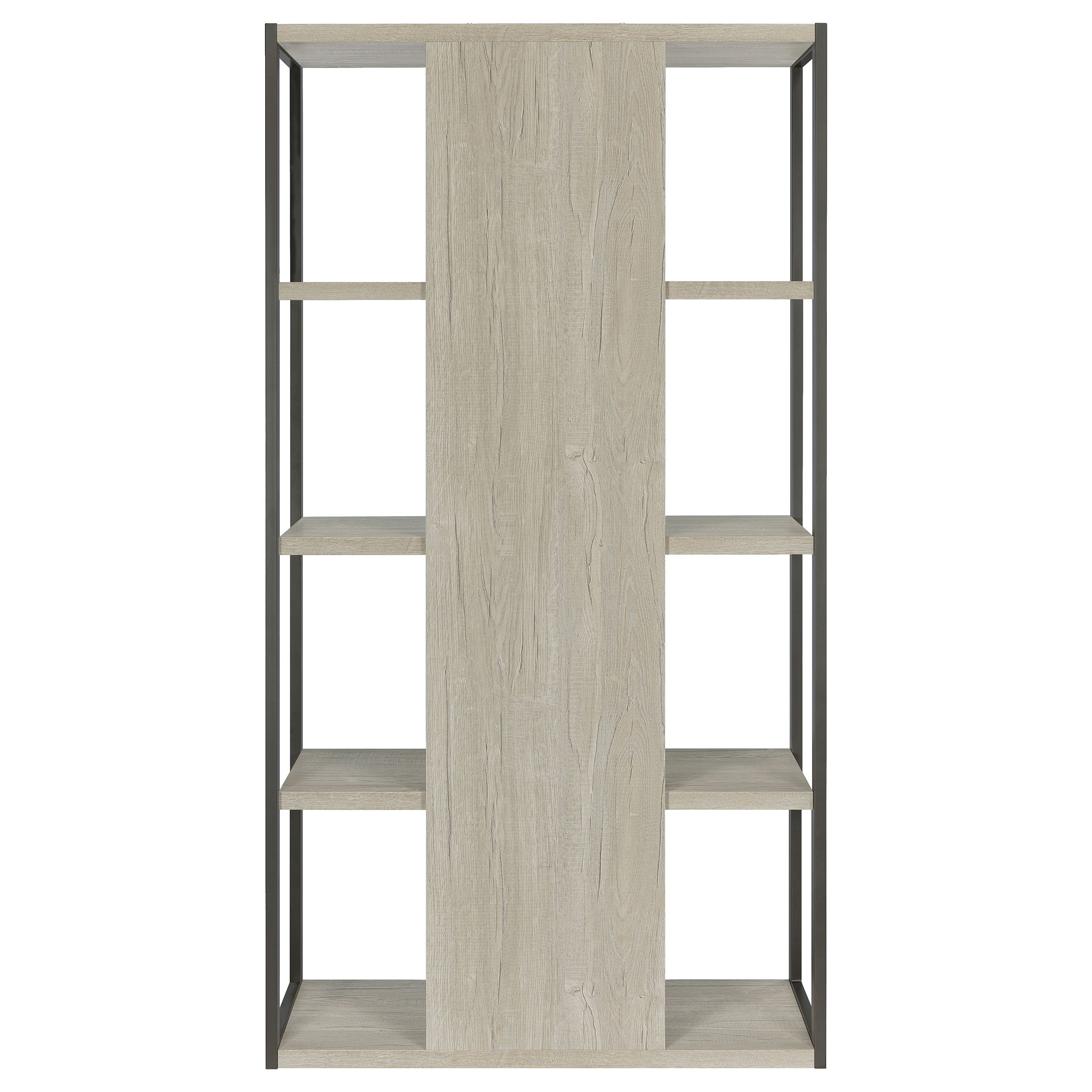 Loomis 4-shelf Bookcase Whitewashed Grey