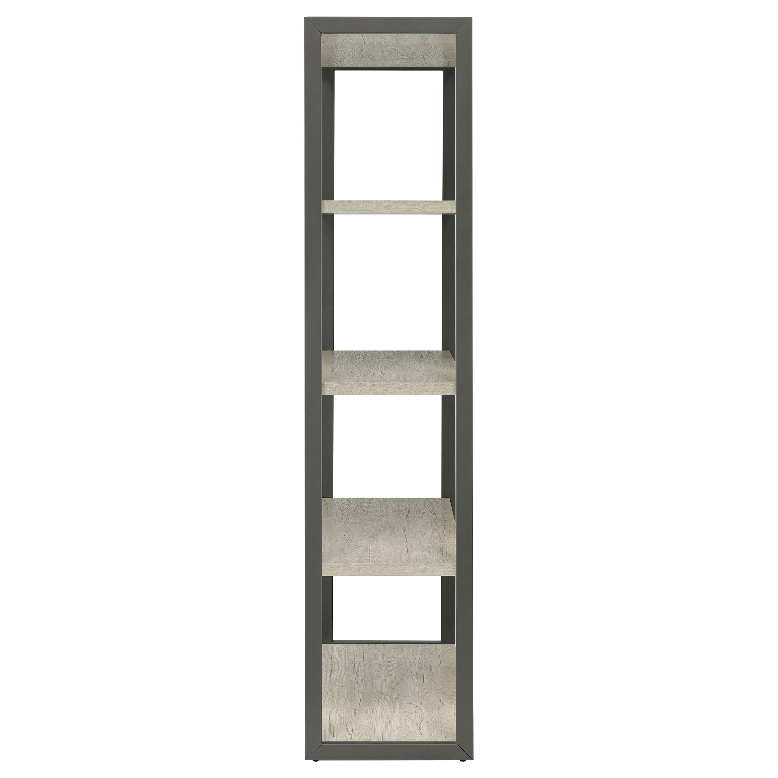 Loomis 4-shelf Bookcase Whitewashed Grey