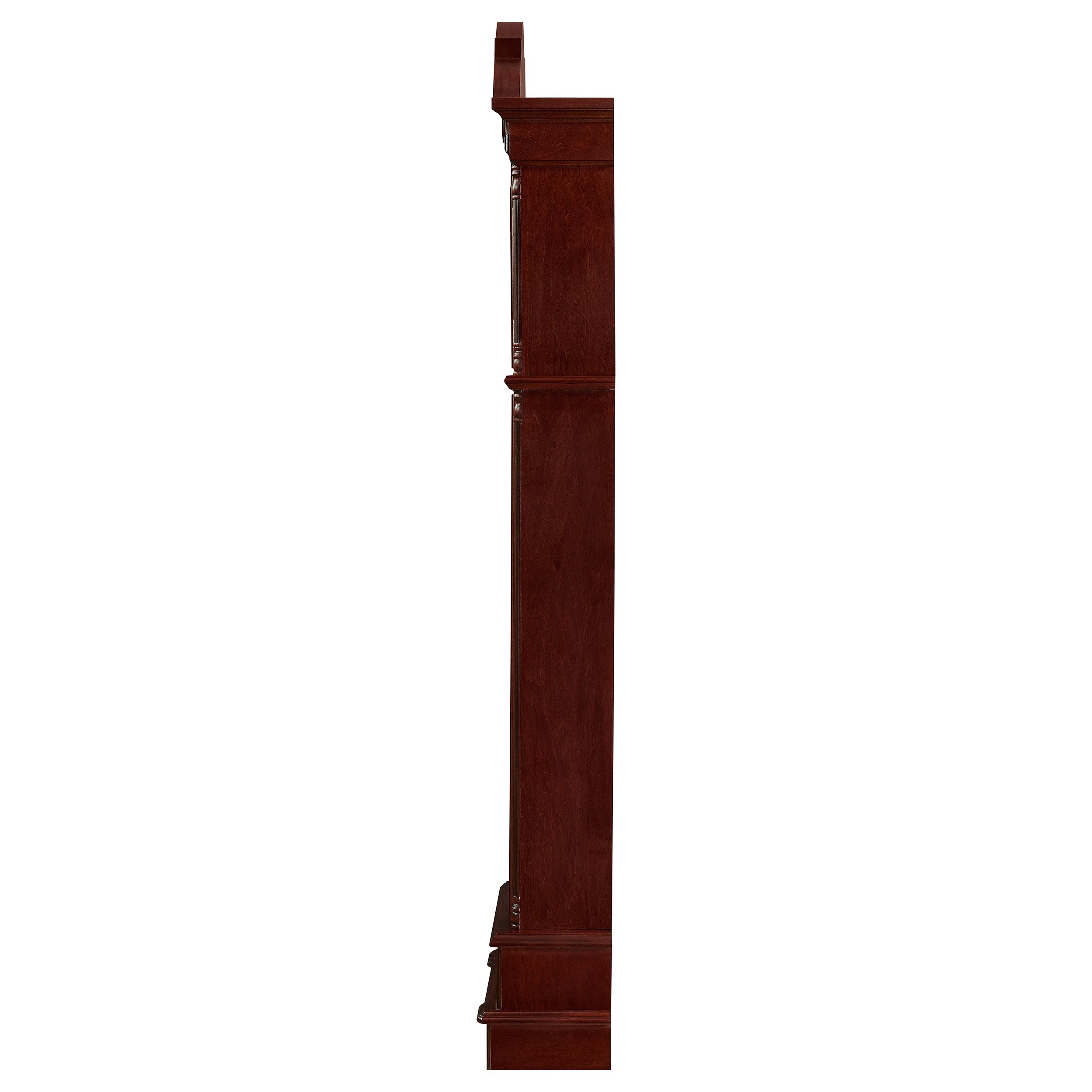 Diggory Grandfather Clock Brown Red and Clear