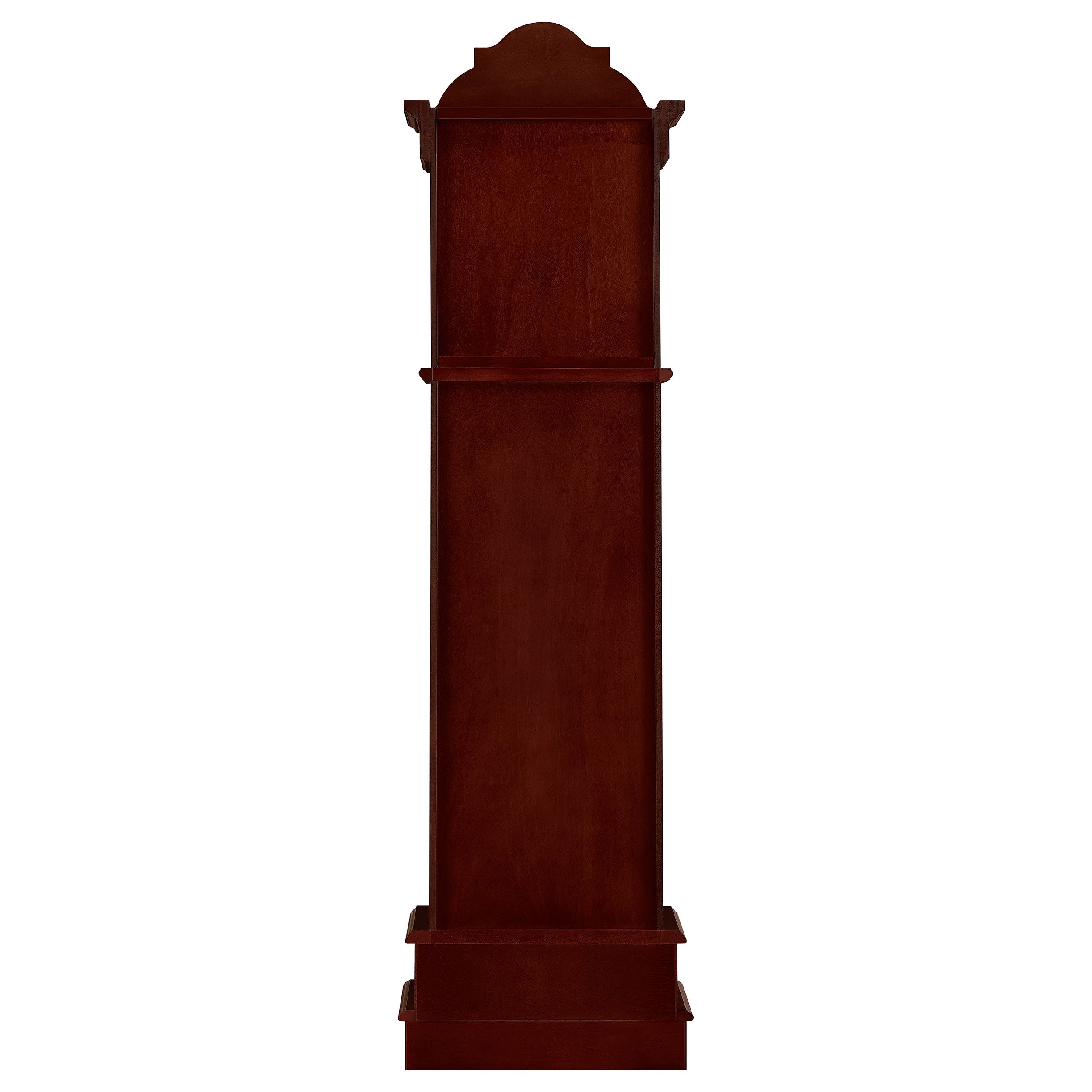 Diggory Grandfather Clock Brown Red and Clear