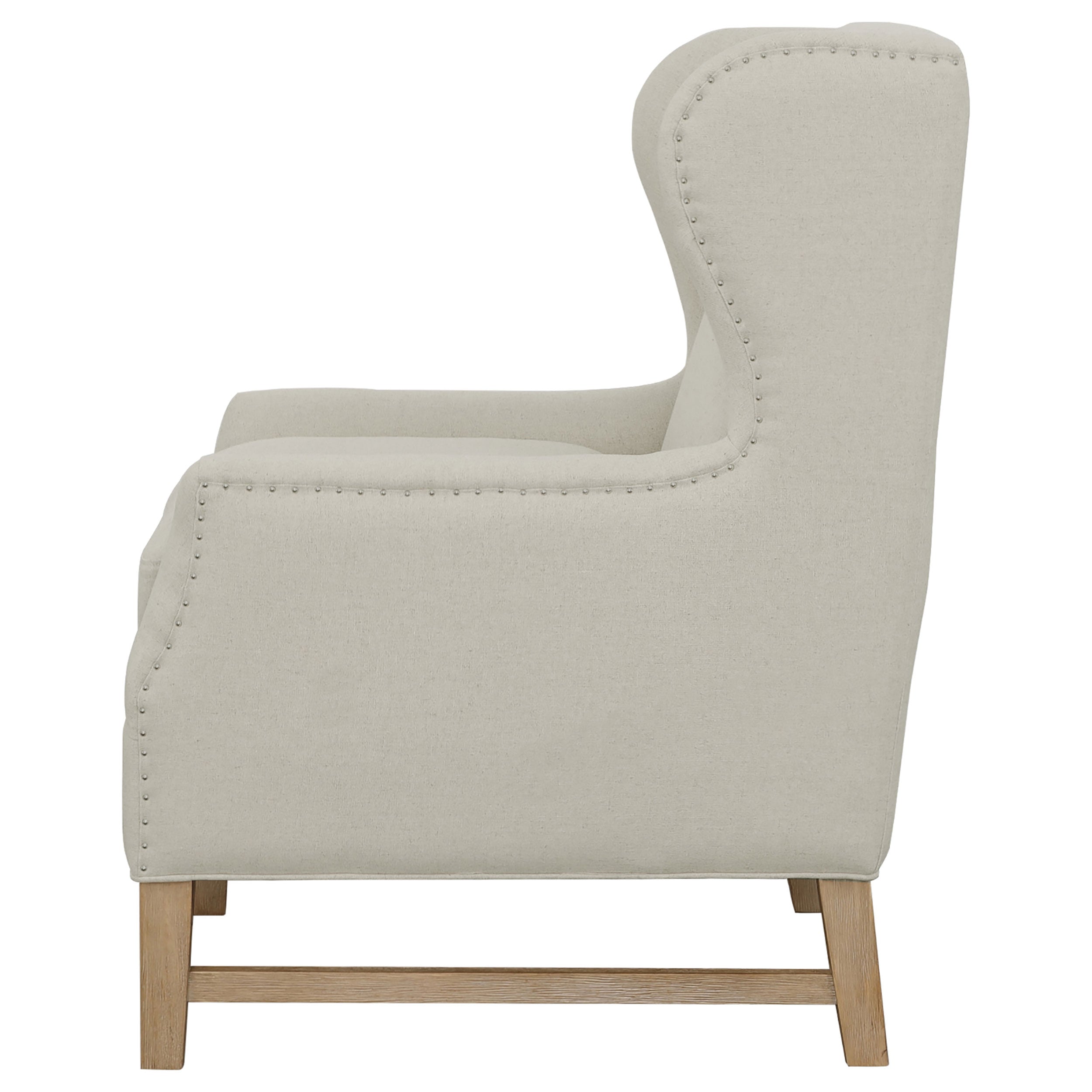 Fleur Wing Back Accent Chair Cream