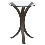 Edgar Round Accent Table Cappuccino