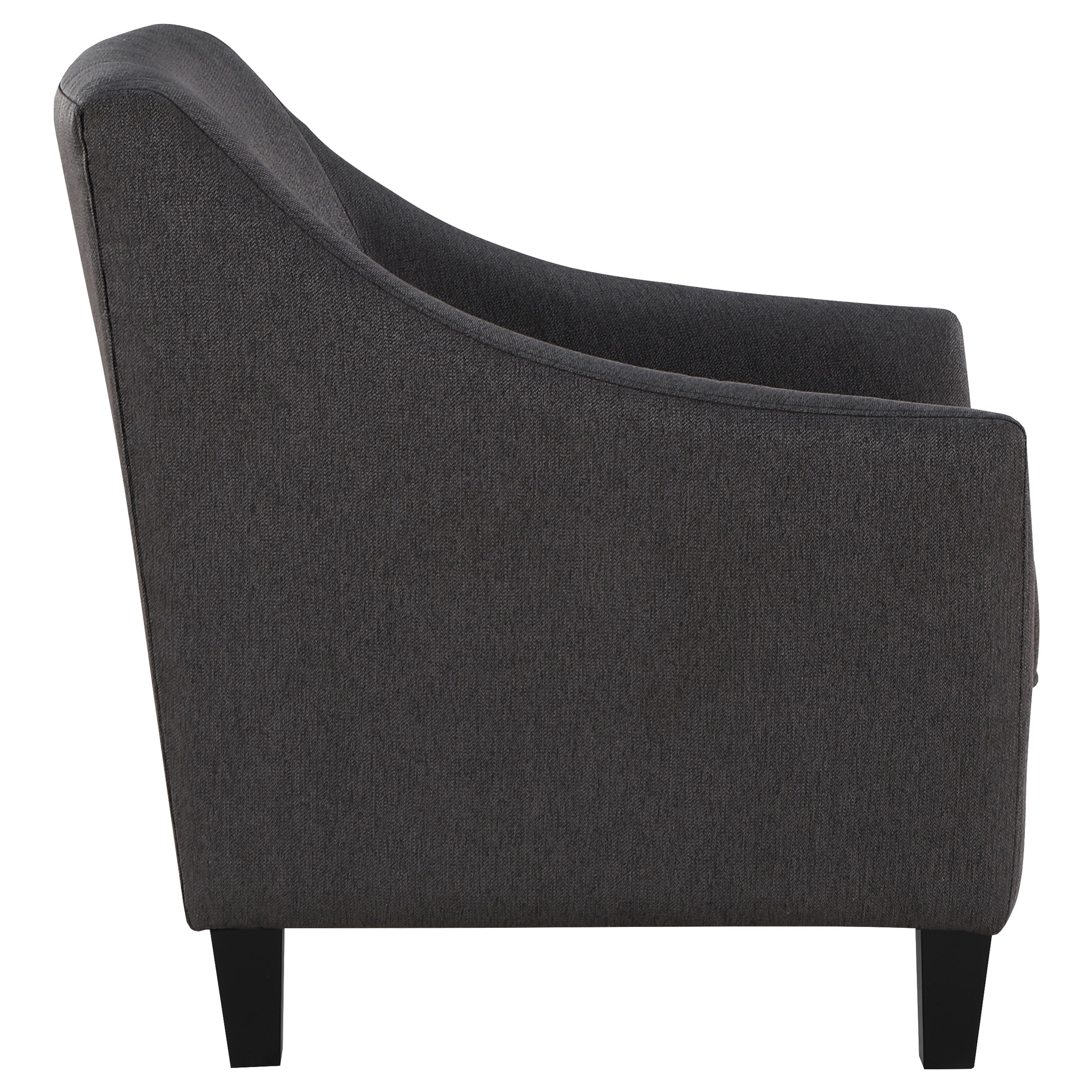 Liam Upholstered Sloped Arm Accent Club Chair Camel