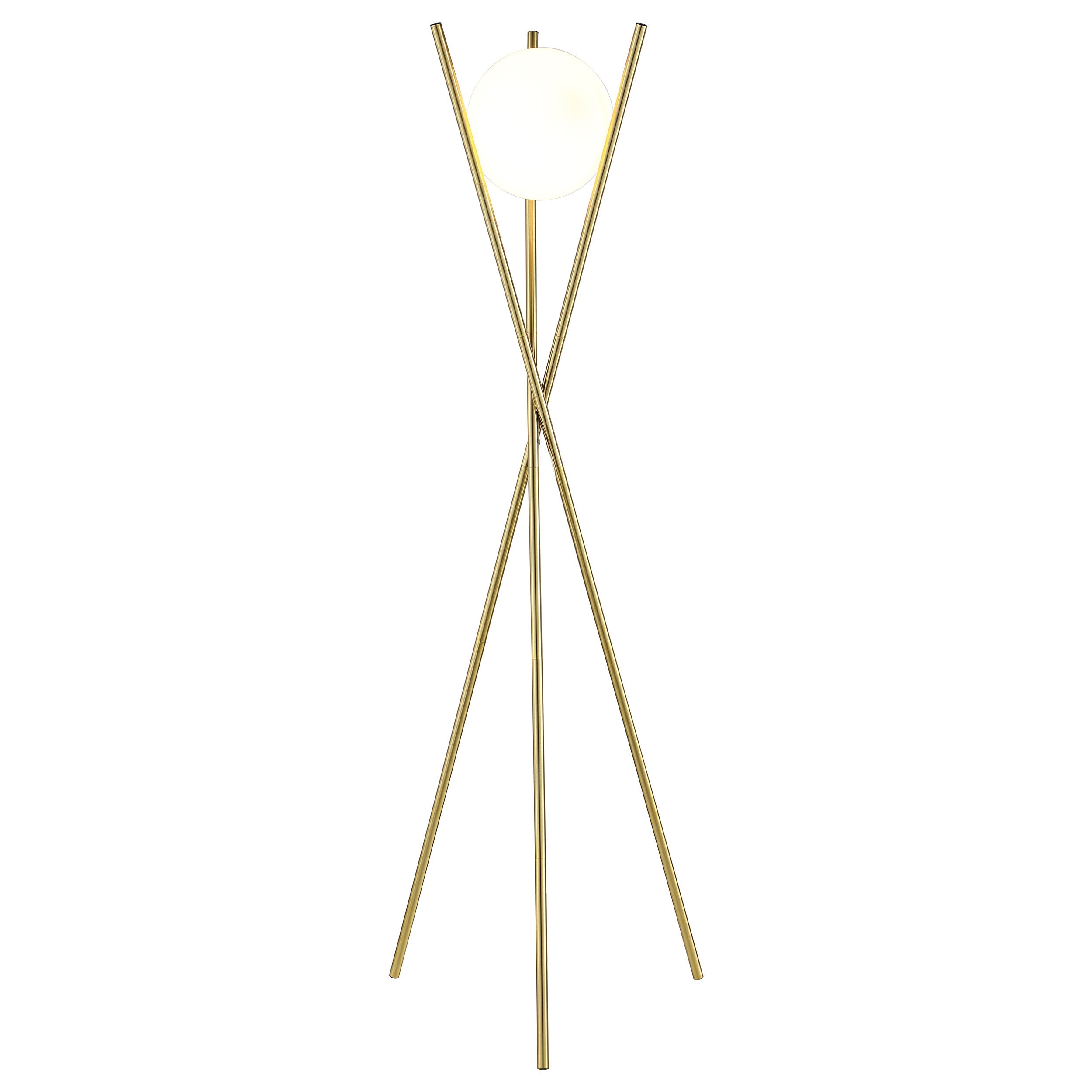 Yamileth Tripod Floor Lamp Gold