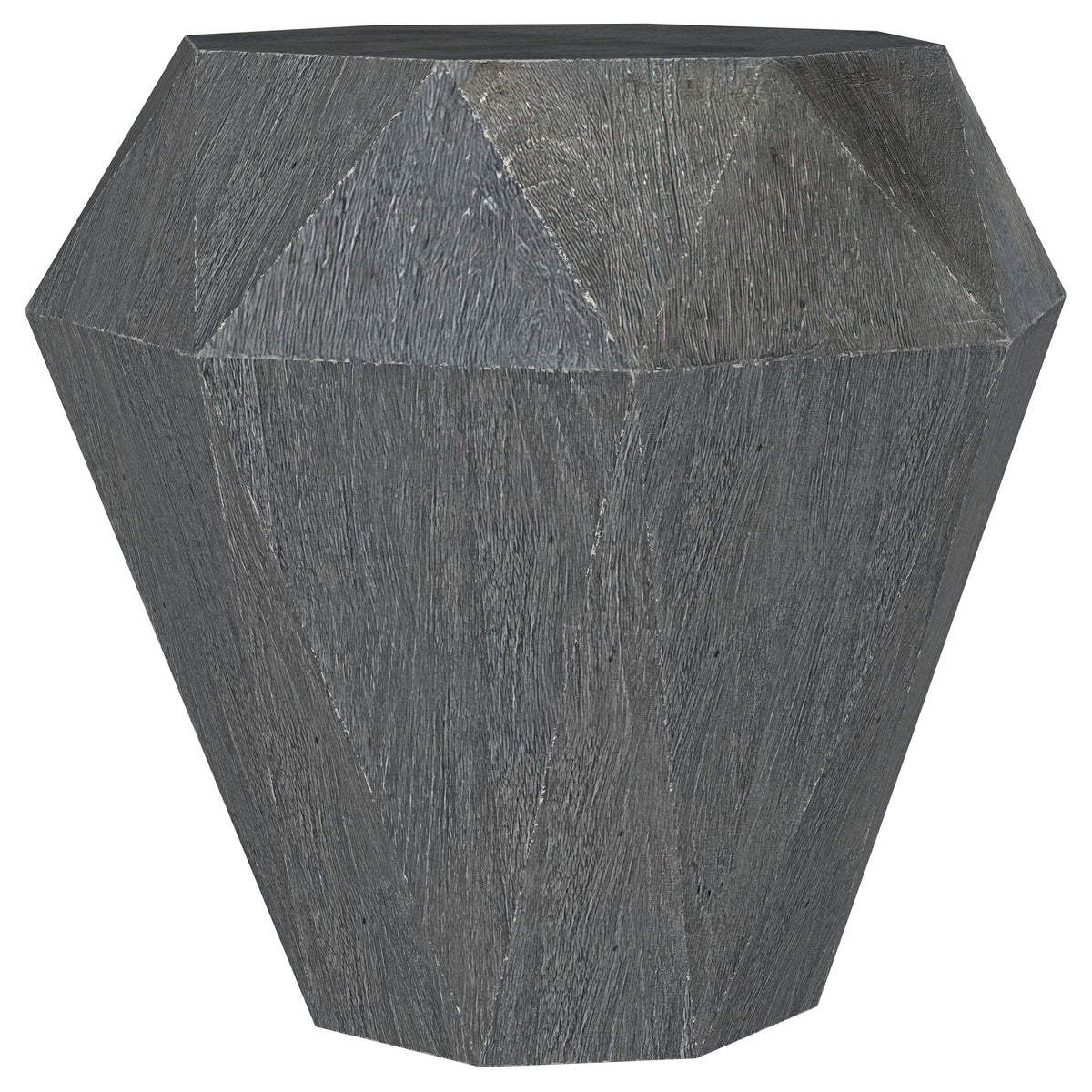 Jacinto Octagonal Solid Mango Wood Side Table Grey