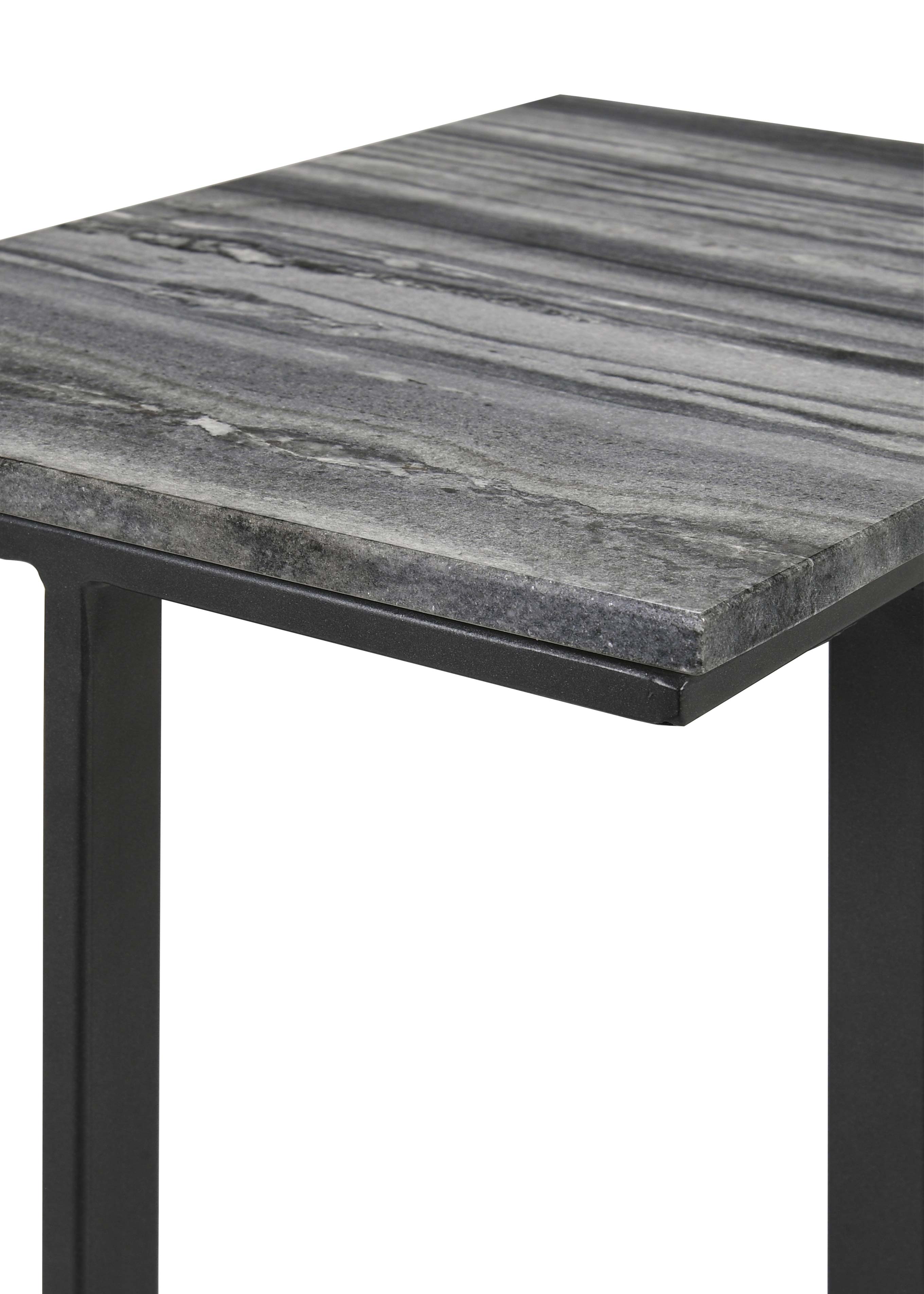 Vicente Accent Table with Marble Top Grey