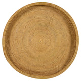 Antonio Round Rattan Tray Top Accent Table Natural