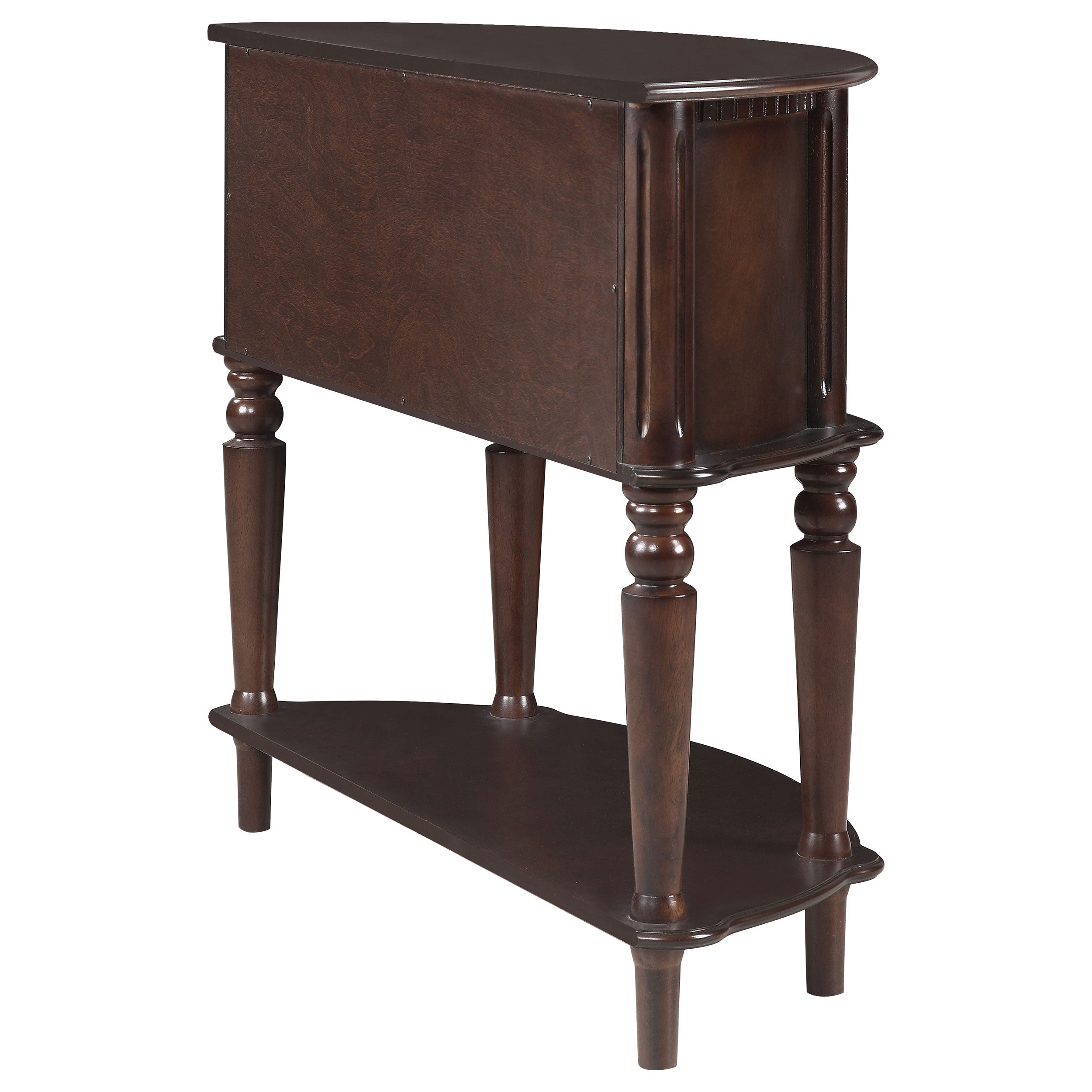 Brenda Console Table with Curved Front Brown