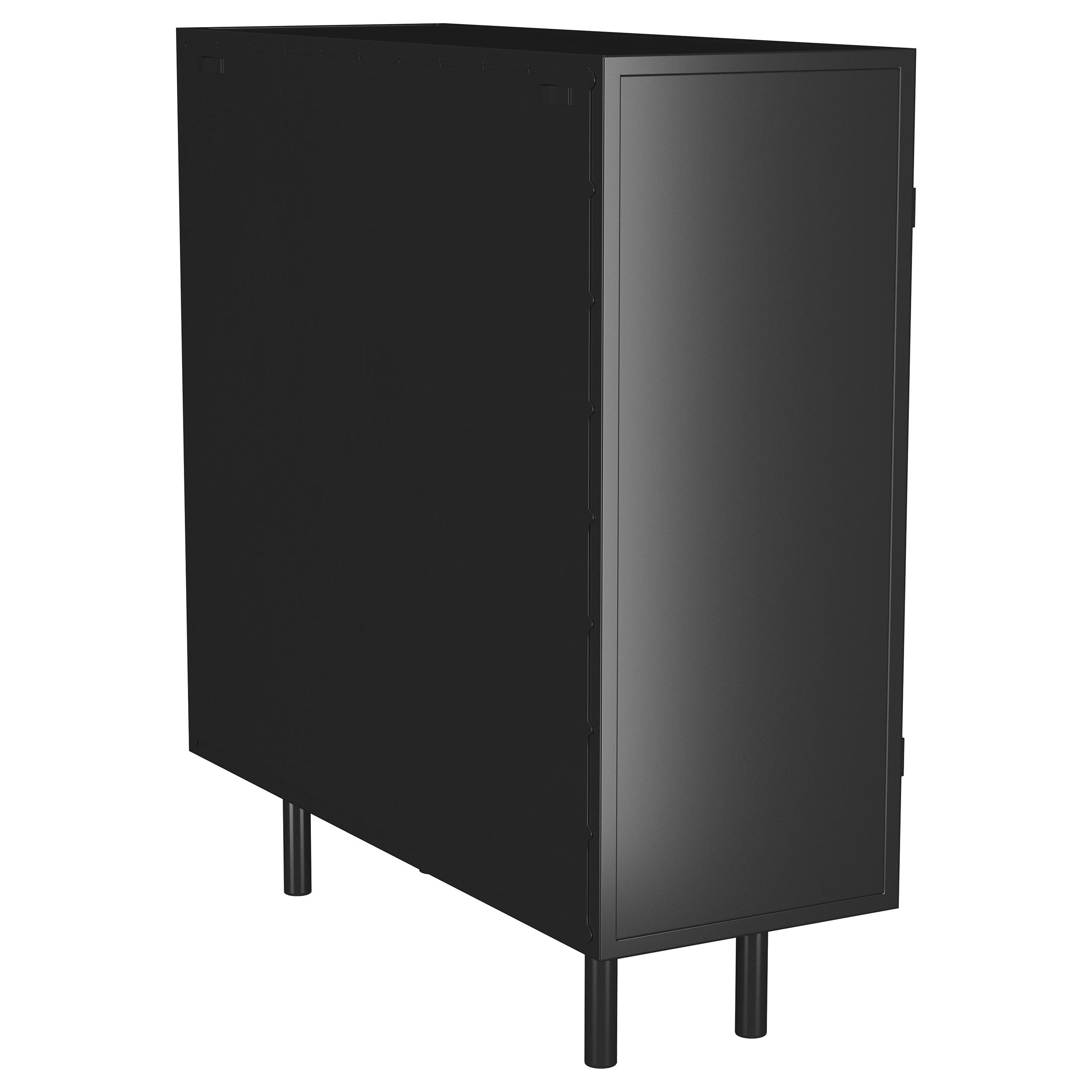 Dalia 2-door Accent Storage Cabinet with Shelving Black