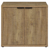 Pepita 2-door Engineered Wood Accent Cabinet with Adjustable Shelves Mango Brown