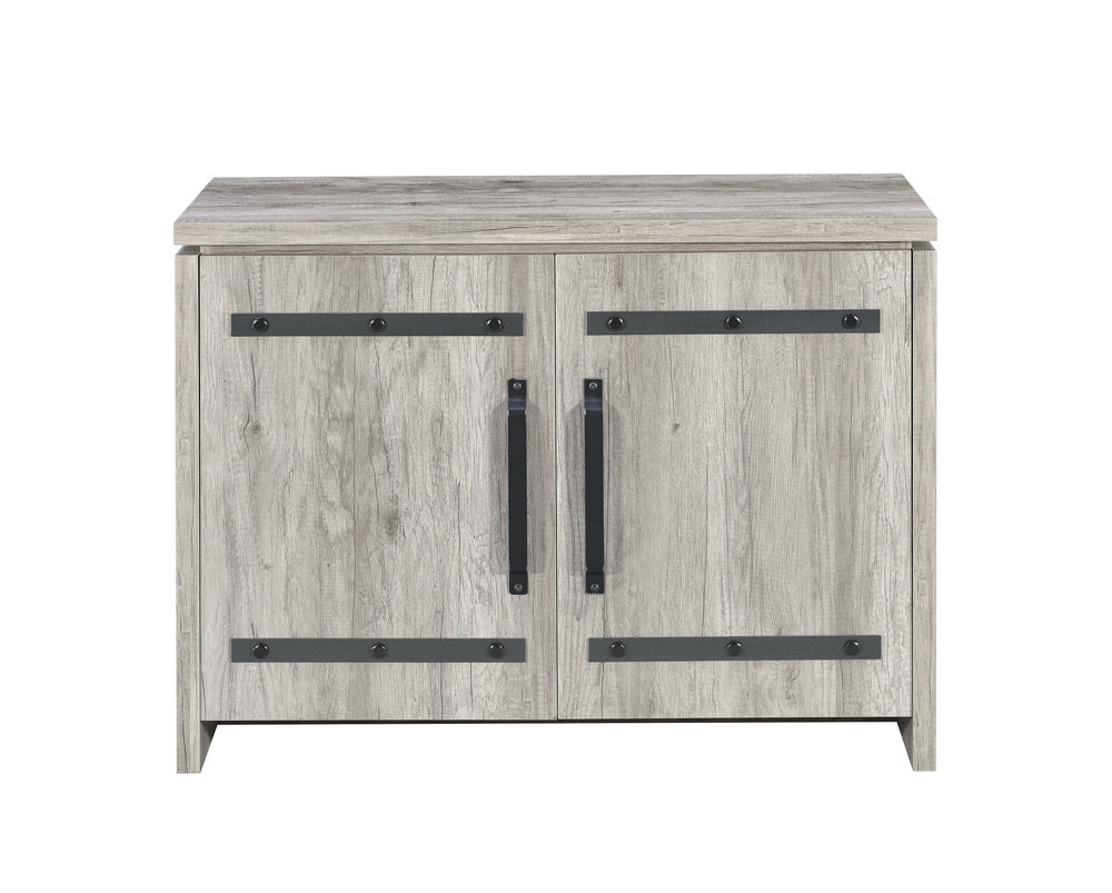 Enoch 2-door Accent Cabinet Grey Driftwood