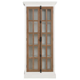 Tammi 2-door Tall Cabinet Antique White and Brown