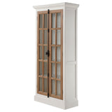 Tammi 2-door Tall Cabinet Antique White and Brown