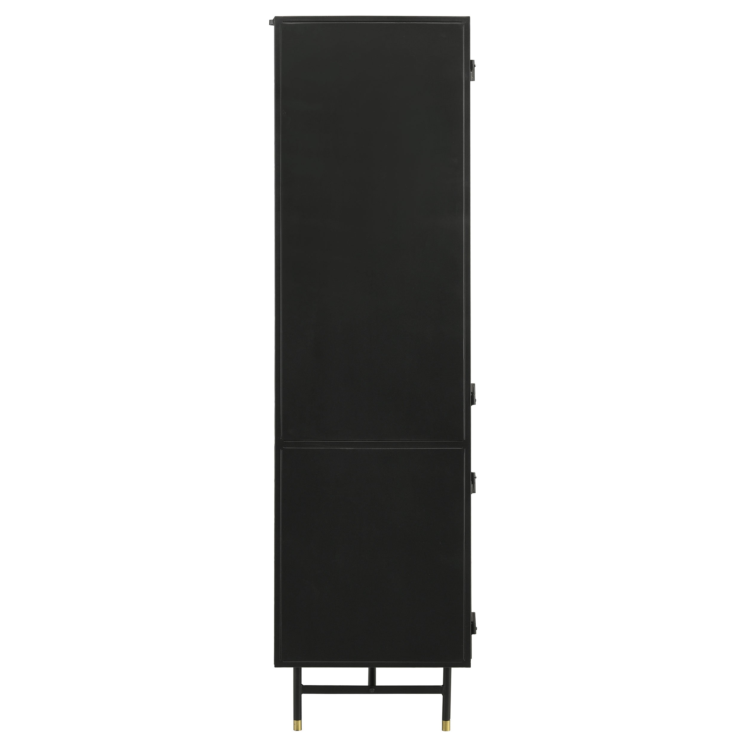 Santiago Rectangular 4-door Cabinet Matte Black