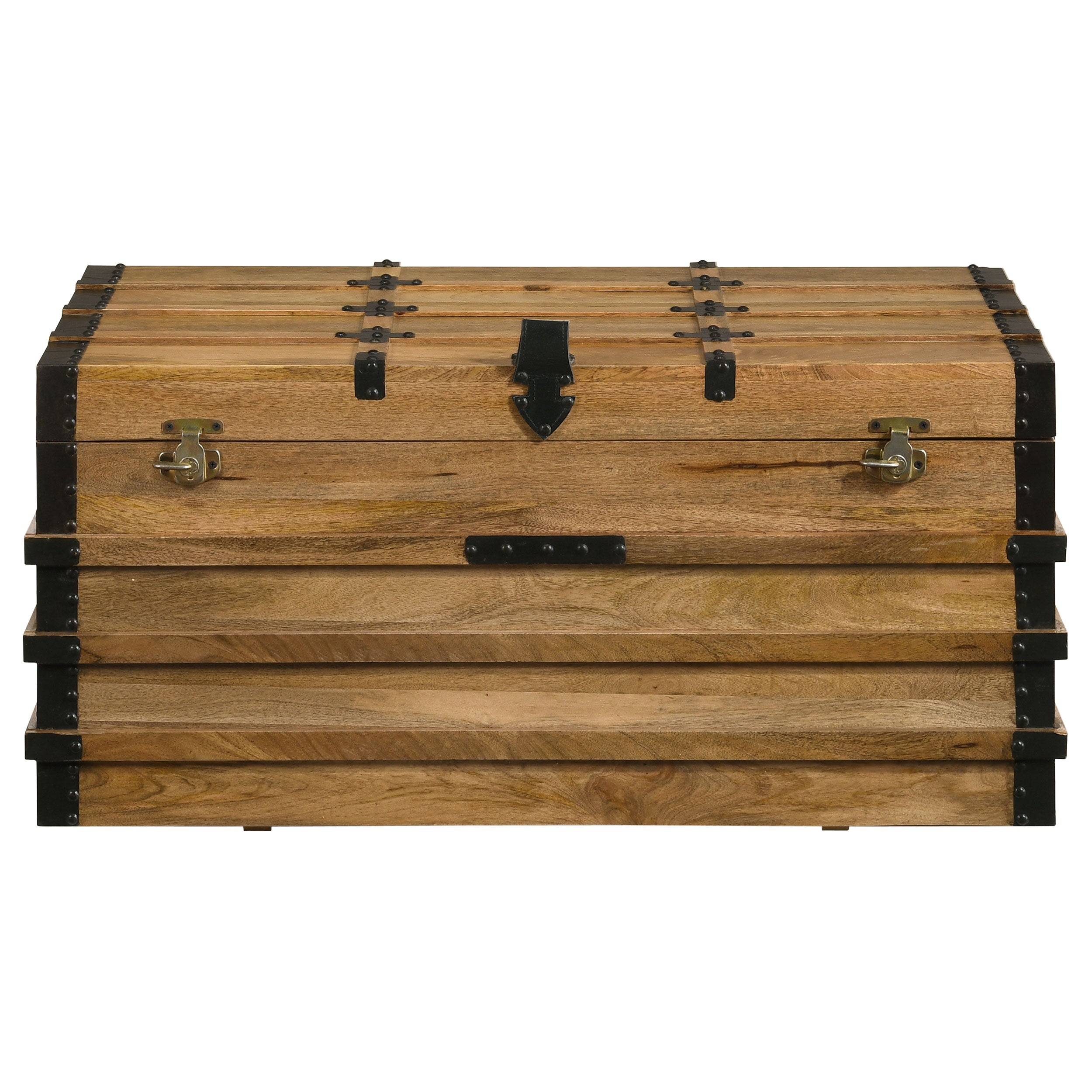 Simmons Rectangular Storage Trunk Natural and Black