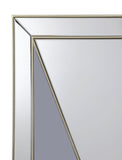 Calixte Rectangular Wall Mirror Champagne and Grey