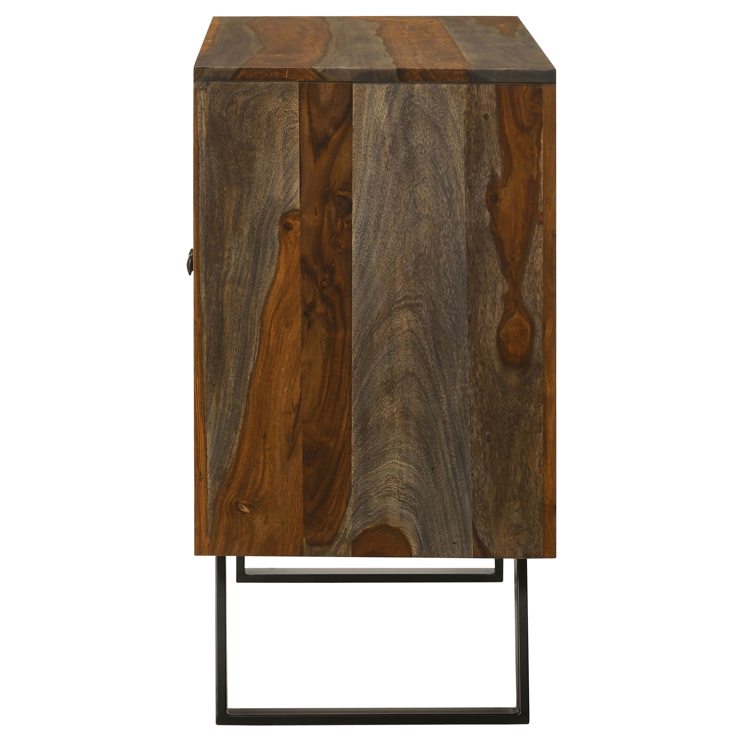 Mathis Sled Base Accent Cabinet Sheesham Grey