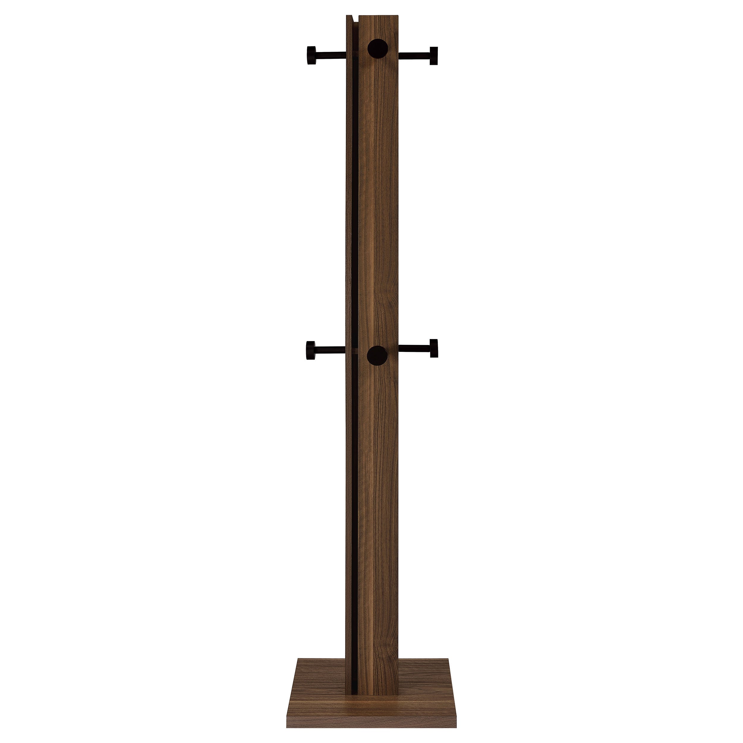 Rikkie Walnut Coat Rack Walnut and Mirror