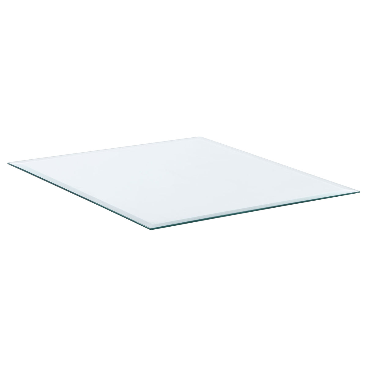 24x24-inch 6mm Rectangular Clear Tempered Glass Top